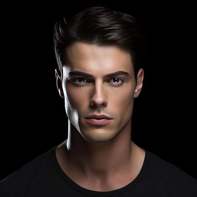 Enhancing Masculinity Dermal Fillers on a Sleek Black Background