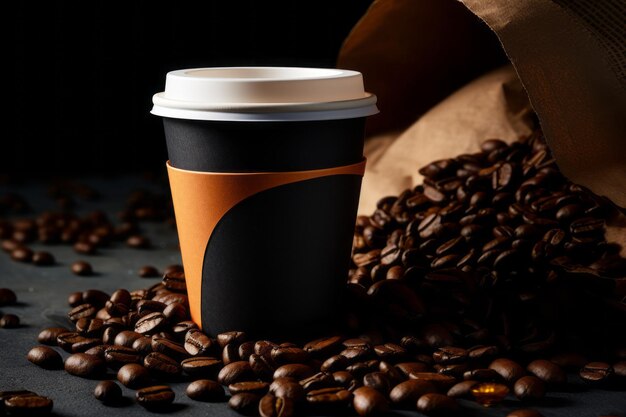 Enhancing your Coffee Experience Introducing the Special Takeaway Paper Glass Black Coffee Cup with