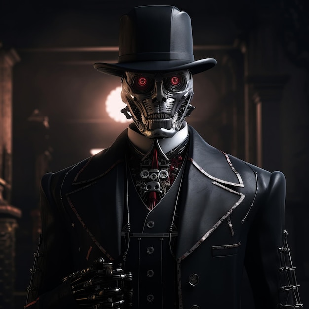 The Enigma of Robotic Gothic Unveiling the Technological Man in the Dark Gothic Era with Stunning 8