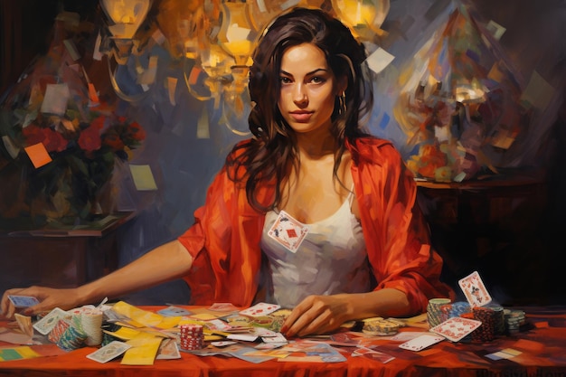 The Enigmatic Allure of the Gambling Woman AR 32