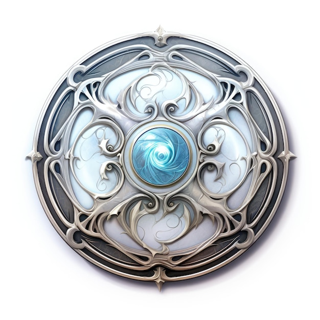 The Enigmatic Arcane Token Unveiled in a Radiant Circle on a Roll20 Interface with a Crisp White Bac