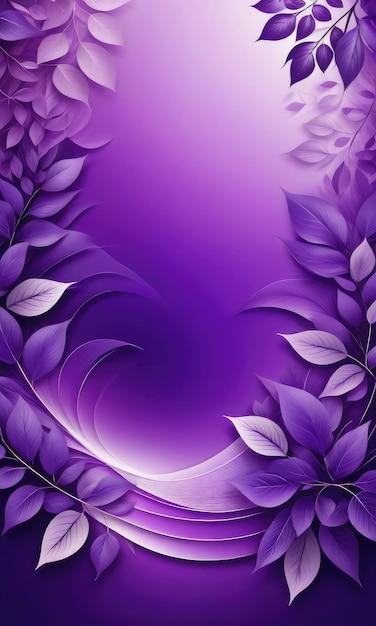 Enigmatic Elegance Abstract Purple Backdrop with Fluid Lines