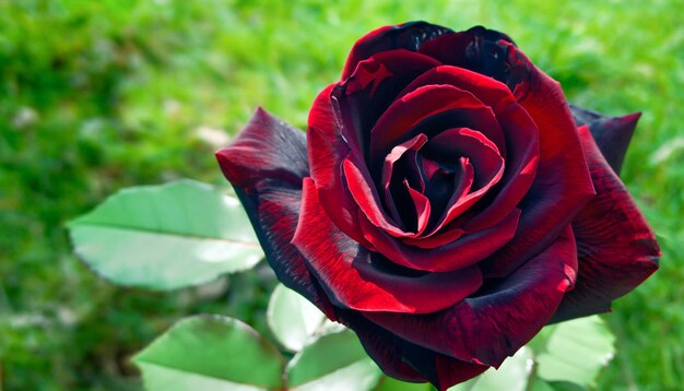 Enigmatic Elegance Free Photo of a Black Rose Embrace the Mysterious Beauty of Nature's Rare Bloom