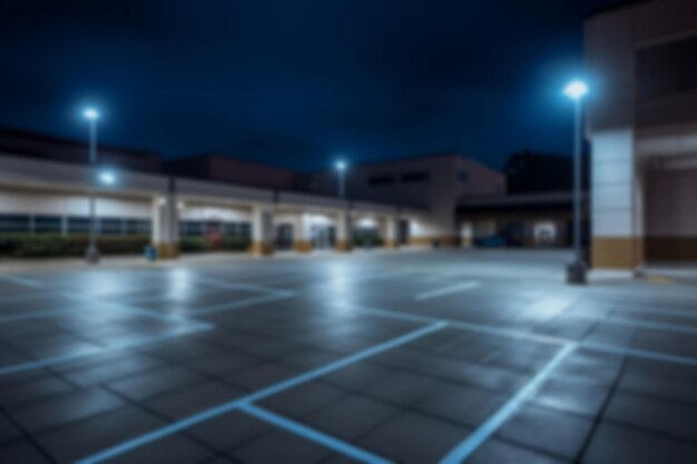 Photo the enigmatic empty parking lot generated ai