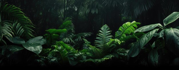 Photo enigmatic jungle depths a lush green wonderland unveiled generative ai