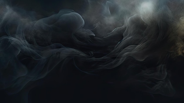 写真 謎めいた神秘主義の背景で 巻く煙とエーテル的な要素