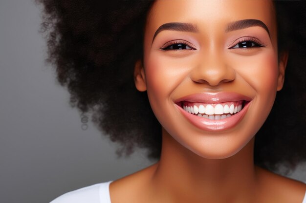 Photo enigmatic portrait of a beautiful africanamerican