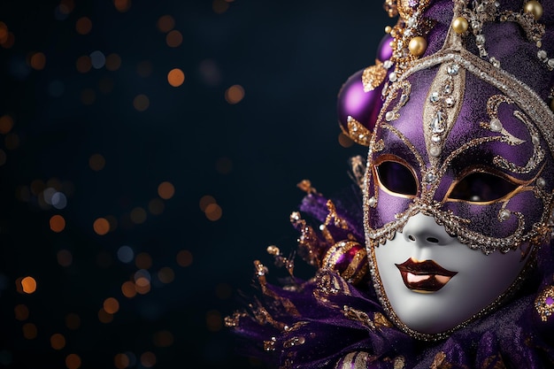 Enigmatic Portrait of a Venetian Mask