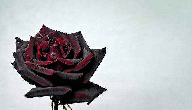 Enigmatische elegantie gratis foto van een zwarte roos omarm de mysterieuze schoonheid van de zeldzame bloei van de natuur