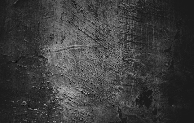 Enigszins lichte zwarte betoncementtextuur voor achtergrond Donkere grunge bedroefd met krassen Enge donkere muren overlay