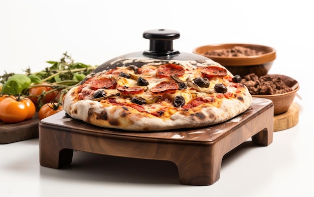 Enjoy Pizza with Portable Outdoor Stone Baking Board