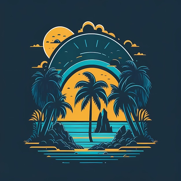 Enjoy Summer Adventure TShirt Logo