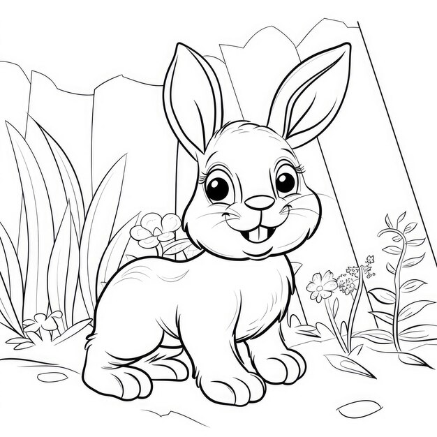 Enjoyable Bunny Coloring Pages for Kids