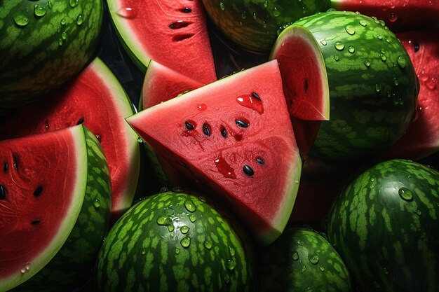 Enjoying a Fresh Watermelon Slice