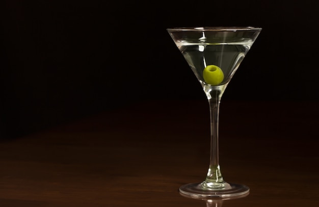 Enkel glas martini-cocktail