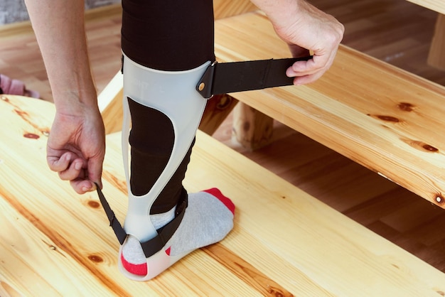 Foto enkel-voetorthese afo foot drop support brace