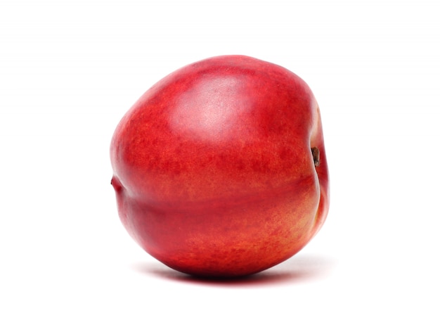 Enkele nectarine geïsoleerd