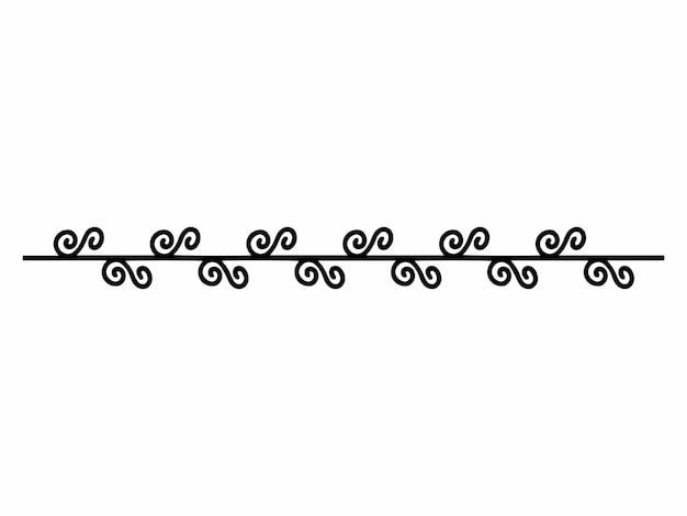 enkele rand Line Design Element