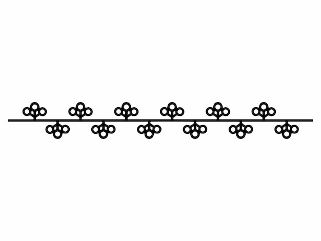 enkele rand Line Design Element