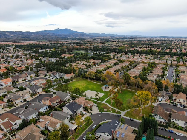 Enorme onderverdeling in Irvine, Californië, VS