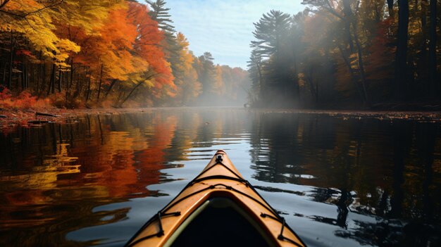 Photo entering fall territory quiet kayakking