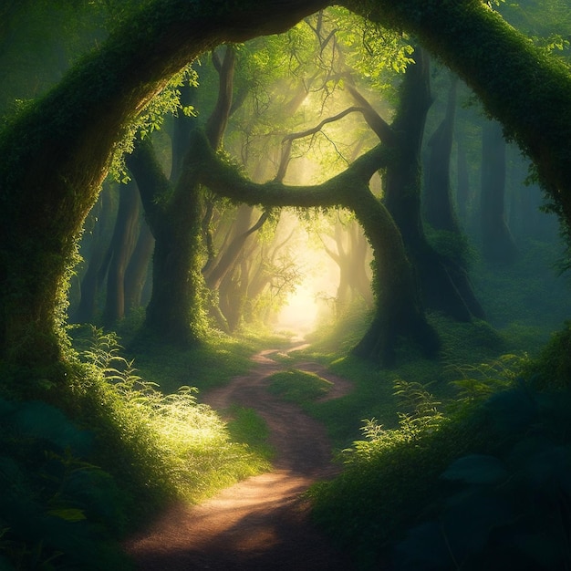 Enthralling Woodland Delight A Journey into Sunlit Forest Magic