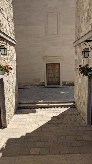 the entrance to the castle