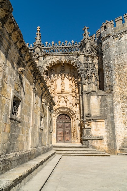 Entrance in the Convent of Christ Convento de Cristo Tomar Ribatejo Portugal