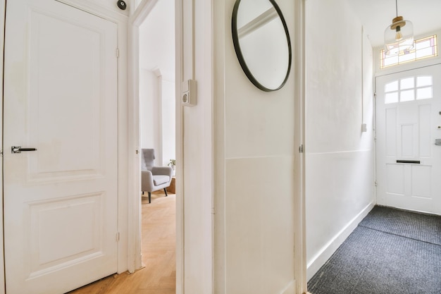 Entrance corridor leading inside a residential apartment