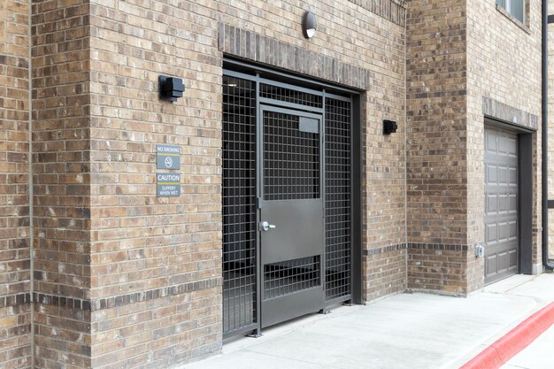 Entrance to the courtyard of a modern residential complex