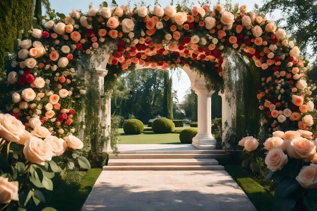 The entrance to the garden