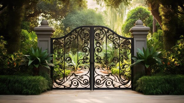 Photo entrance gate iron