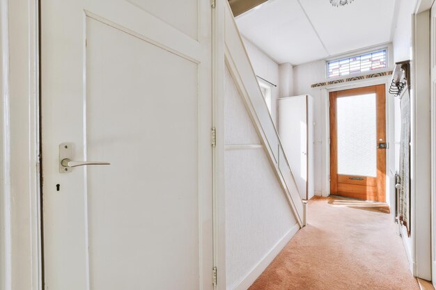 Entrance hall of apartment with staircase