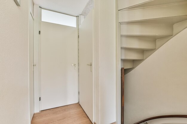 Entrance hall of apartment with staircase