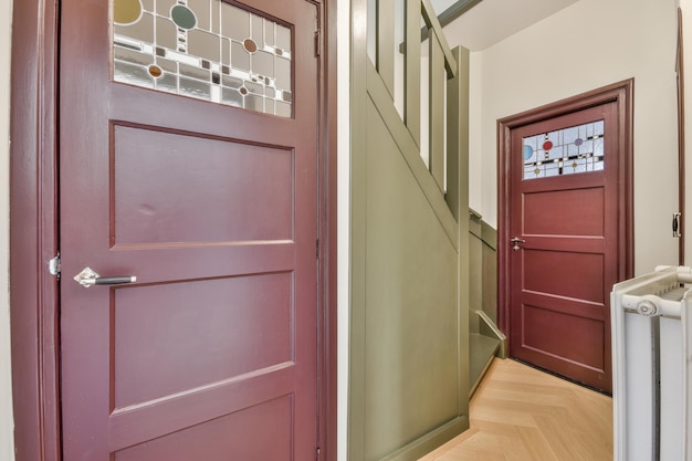 Entrance and hallway of modern apartment