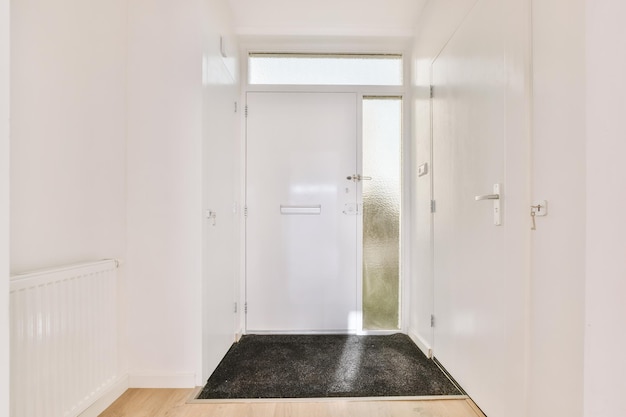 Entrance and hallway of modern apartment