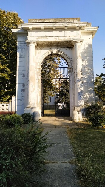 Entrance of historic building