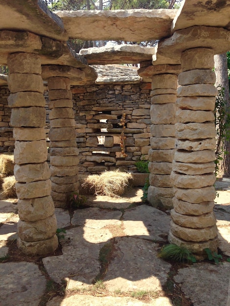 Photo entrance of historical building