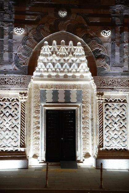 Entrance of Karatay Madrasa in Konya Turkiye