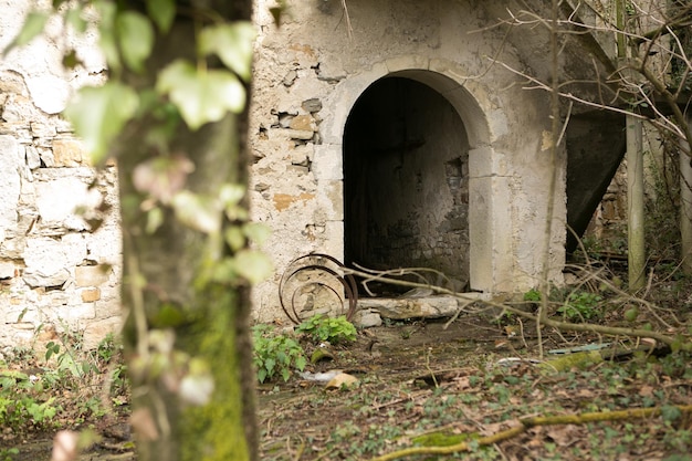 Entrance of old building