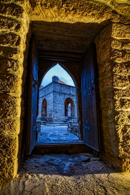 Photo entrance of old building