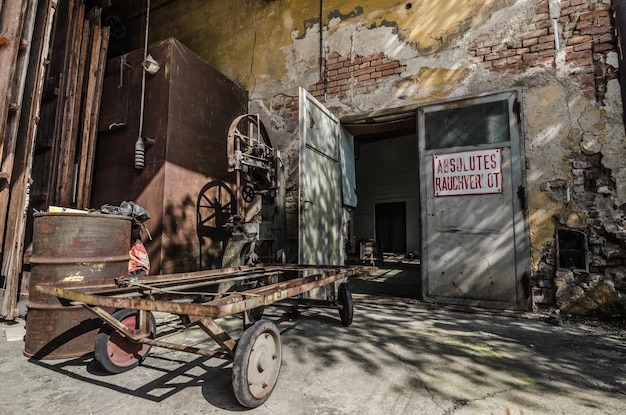 Photo entrance of old factory