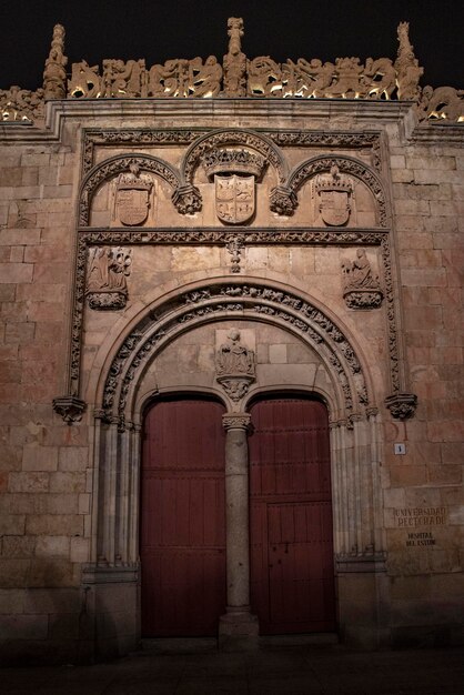 Entrance of the rectory of the historical University of Salamanca