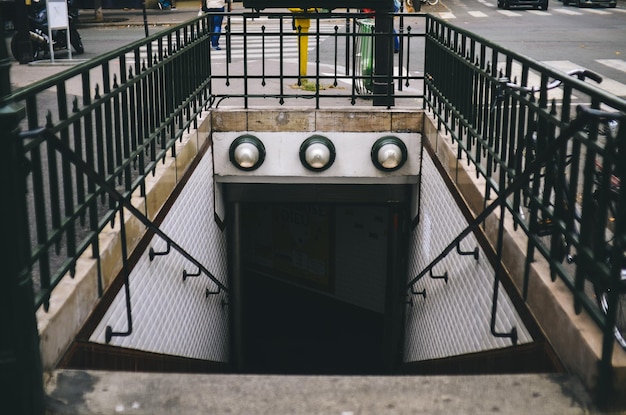 Entrance to the subway station