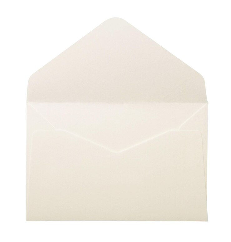 Foto envelop op wit