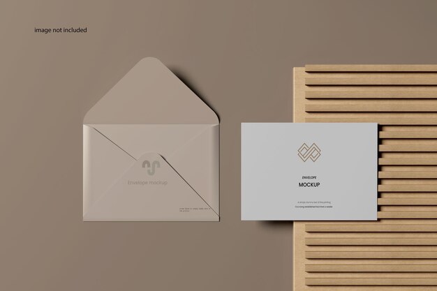 Photo envelope c6 mockup