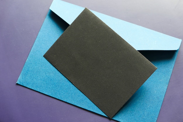 Envelope Mockup with an Invitation Card On Table.