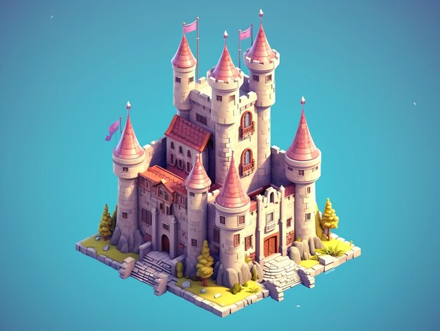 Environment with a castle