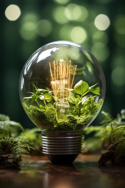 environmental light bulb HD 8K wallpaper Stock Photographic Image