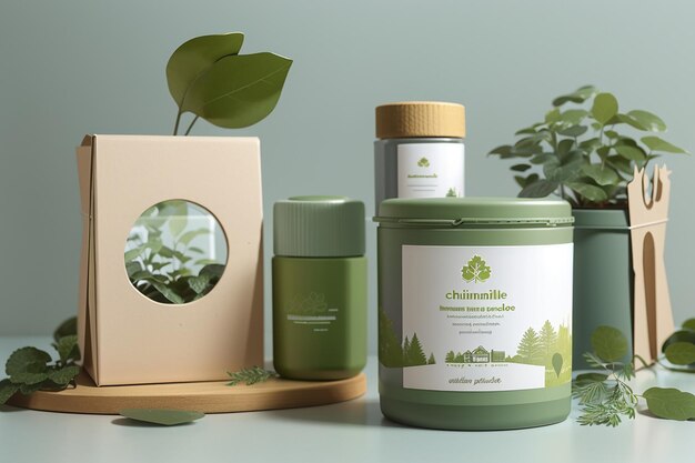 Environmental Mockups Showcase ecofriendly and sustainable product designs